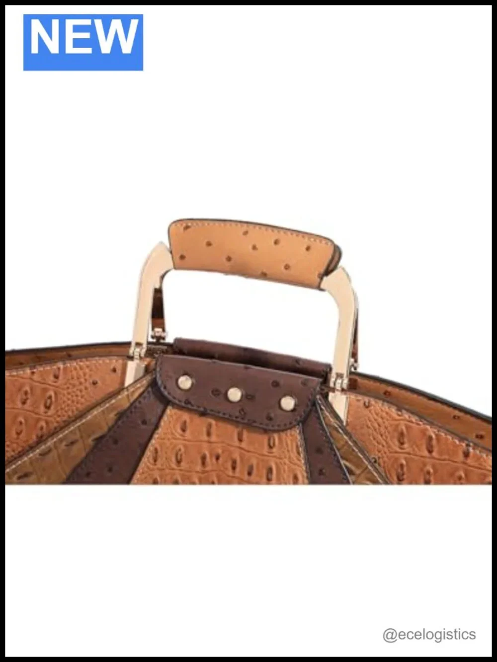 Crocodile-Textured Tote Bag Set with Matching Wallet